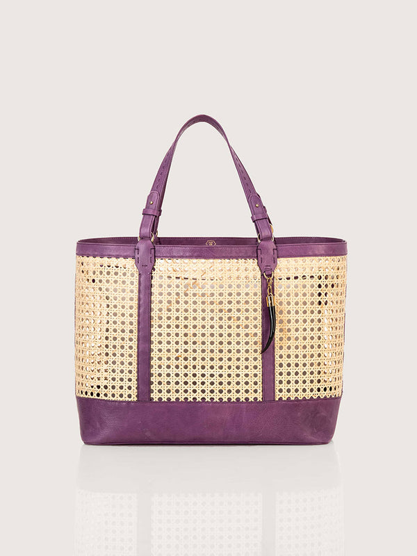 Rattan Bag Large African Violet