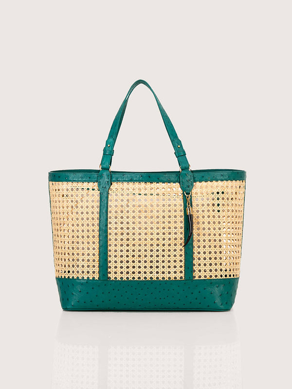 Rattan Bag Large Brilliant Green