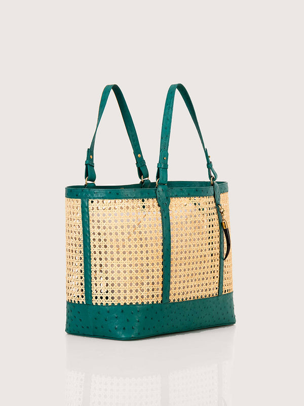 Rattan Bag Large Brilliant Green