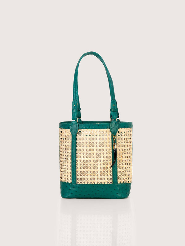 Rattan Bag Med Fq Brilliant Green