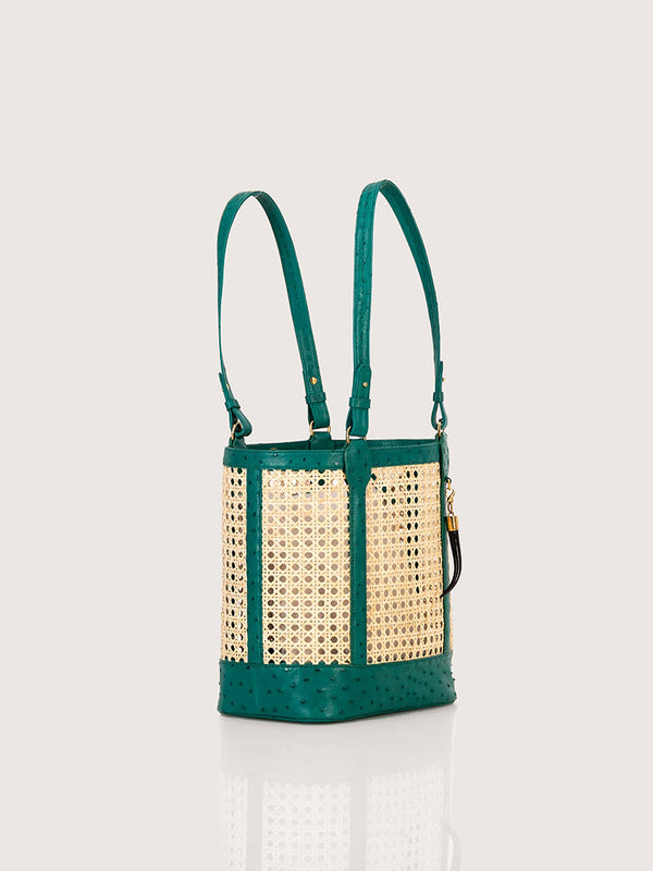 Rattan Bag Med Fq Brilliant Green