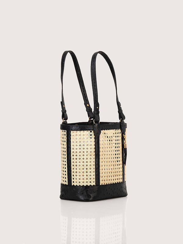 Rattan Bag Med FQ Black