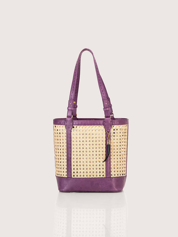 Rattan Bag Med African Violet