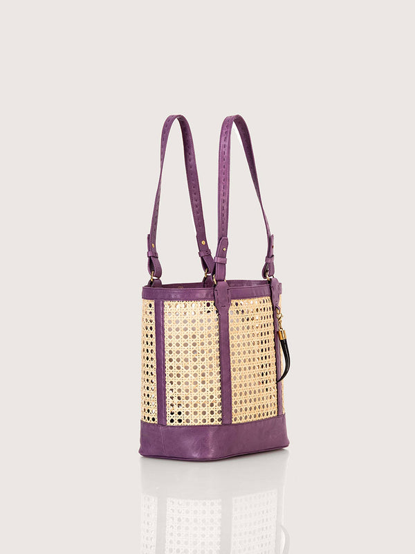 Rattan Bag Med African Violet